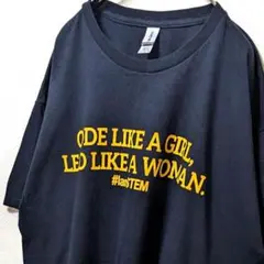 ギルダン #LAMSTEM 英字ロゴ Tシャツ ブラック 黒 XL 古着