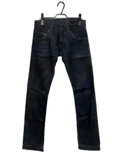●中古RING MILANO リングミラノ 濃紺ストレートデニム イタリア製28