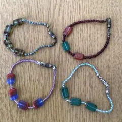 【ハンドメイド】オリジナルブレスレット 4セット