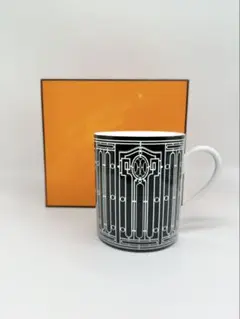 未使用 HERMES エルメス H-DECO アッシュデコ マグカップ ブラック