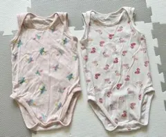 ユニクロ　90cm ロンパース下着　メッシュ　2枚セット