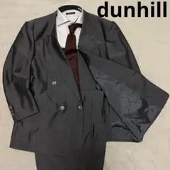 美品　ダンヒル　セットアップ　グレー　ダブル　XL〜2XL オーダースーツ