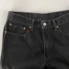 リーバイスw32アメリカ古着メキシコ製ジーンズデニムパンツブラック系