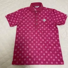 and per se ピンク ドット柄 ポロシャツ