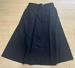 コットンロングスカート黒