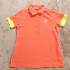 マークアンドロナ　オレンジ ポロシャツ 半袖