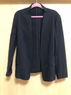 ドレススレイブ　ノーカラーストレッチコンパクトジャケット