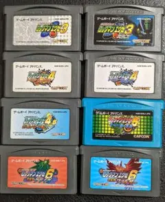ゲームボーイアドバンス ロックマンエグゼシリーズ 合計8本セット まとめ売り