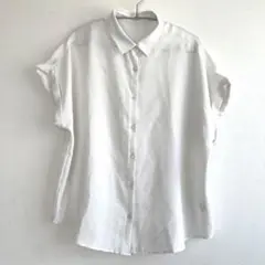 GU半袖白シャツXL 半袖ブラウス