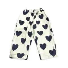 【美品】BREEZE 裏起毛ハート柄パンツ 90