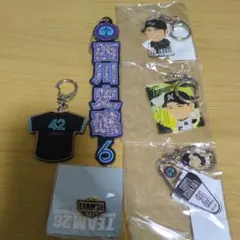 千葉ロッテマリーンズ BSW ラメキーホルダー 西川史礁