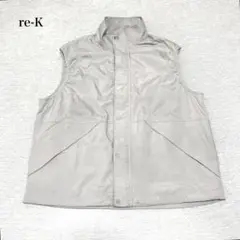 レクバイジュンレッド　ナイロンベスト(S)メンズ　裏地メッシュ　アウトドア　大人