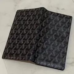 正規品 本物 極美品 ゴヤール 長財布 ウォレット ブラック×内装黄色