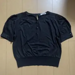 saint joie パフスリーブ リネン トップス