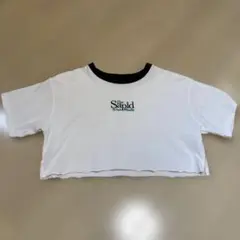 Said ロゴ付き クロップドTシャツ