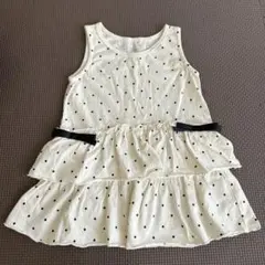 タンクワンピース ドット柄