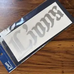 西武ライオンズ　Lions カーステッカー シルバー
