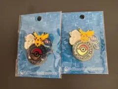 2個　ポケモンセンター サッポロ バッジ ピンズ　ロゴピンズ　札幌　新品