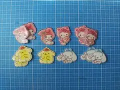 デコパーツ　アクリル　サンリオ　４種12枚
