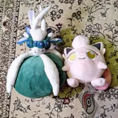 伝説ポケモン ポケモンセンターぬいぐるみセット リーフィアとプクリン