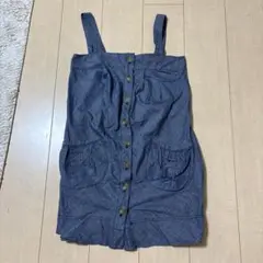 earth music&ecology デニム風 ワンピース 0 XS ブルー