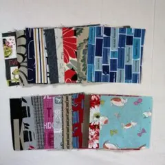 綿プリント生地 20枚セット　カットクロス　10.5✕10.5cm