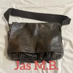 [美品]Jas M.B. ジャスエムビー メッセンジャーバッグ bag 茶色