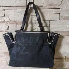 CHANEL♡キャンパスレザートートバッグ
