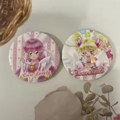 キュアラブリー　キュアピーチ 缶バッジ　全プリキュア展