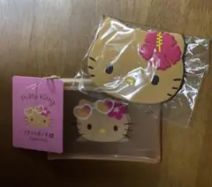 sweet9月号付録 日焼けハローキティ ★ フェイス形ミラー ★ オマケ付き