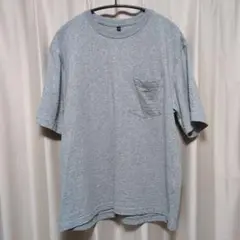 グレー Mサイズ ポケット付き Tシャツ