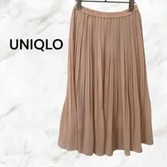 【UNIQLO】ユニクロ プリーツフレアスカート【M】ピンク 上品 華やかコーデ