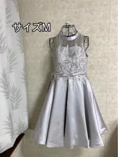 訳あり美品シルバードレスサイズM