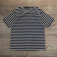 【未使用】OLD UNIQLO バスクシャツM ボーダーT archive 紺白
