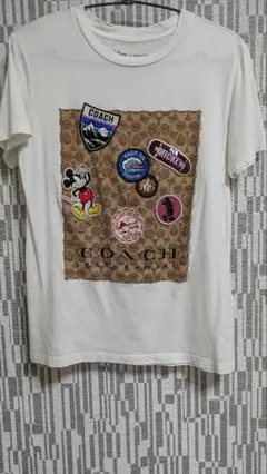 COACH　DISNEYワッペン　Tシャツ