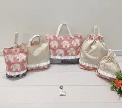 入園入学準備5点セット おまけつき　ハンドメイド　入学セット