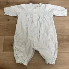 Boribon ouef 長袖ロンパース 薄青60cm