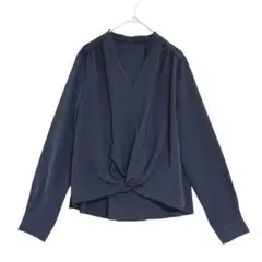 ロペ　カシュクール 長袖ブラウス　ネイビー　38 / M