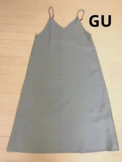 GU キャミソールワンピース　レディースL グリーン　美品