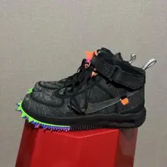 Off-White × Nike Air Force 1 Mid "Black"