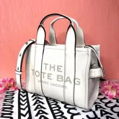 MARC JACOBS マーク ジェイコブス ザ モノグラム トート バッグ 白