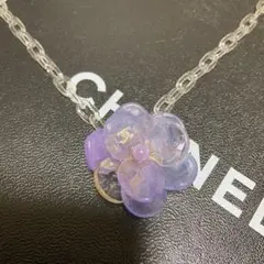 CHANEL 01P カメリア ココマーク プラスチックチェーン ネックレス