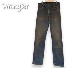 【US古着】Wrangler 13MWZ　後染めブラウン デニム　32x34