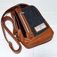 メンズビギ MEN'S BIGI ハリスツイード ボディバッグ