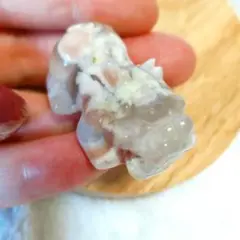 天然石桜瑪瑙貔貅置物