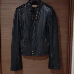 ローズバッド ライダースジャケット 本皮 黒 美品 rosebud