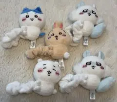 ちいかわ ぬいぐるみシュシュ 5個セット ちいかわ ハチワレ うさぎ モモンガ