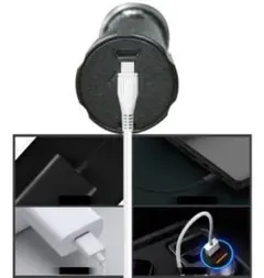 ホルダー&USBケーブル付き 懐中電灯 led USB充電式 防9