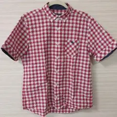 【極美品】BURBERRY バーバリー ブラックレーベル☆赤チェック 半袖シャツ