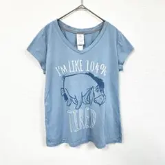 Eeyore プリントTシャツ Sサイズ 半袖 ディズニー キャラクター服